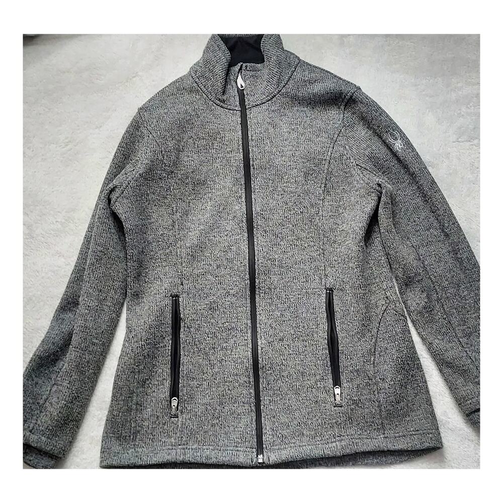 Spyder Endure Full Zip Knit Stryke Sweater Jacket Fleece Size Med
